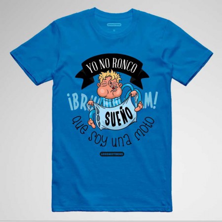 Camisetas divertidas moteras 'Yo no ronco, sueño que soy una moto'